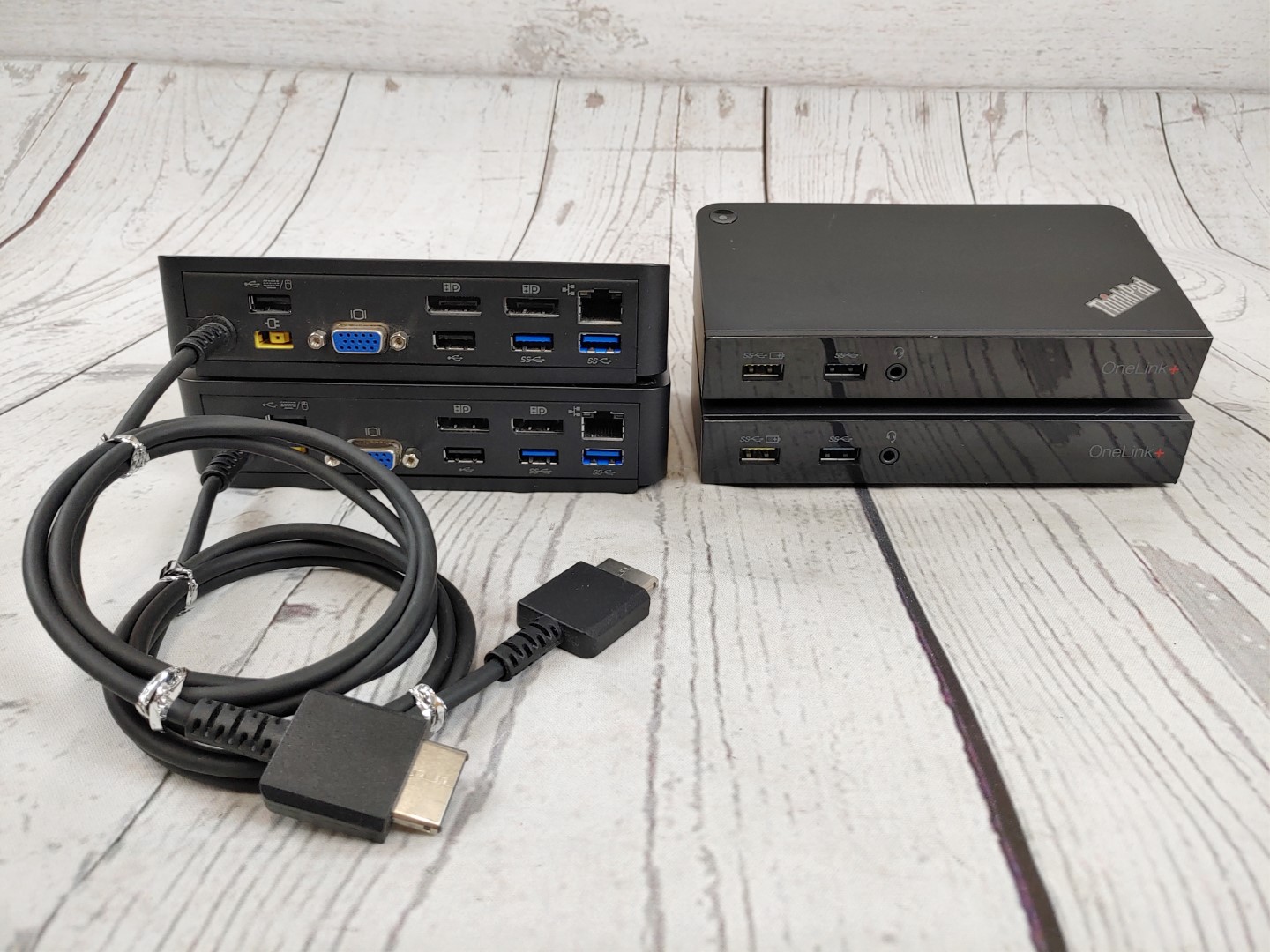 LOT of 4 - OEM Lenovo ThinkPad OneLink+ Plus Dock (DU9047S1)(03X6296) - NO A/C! - Image 5