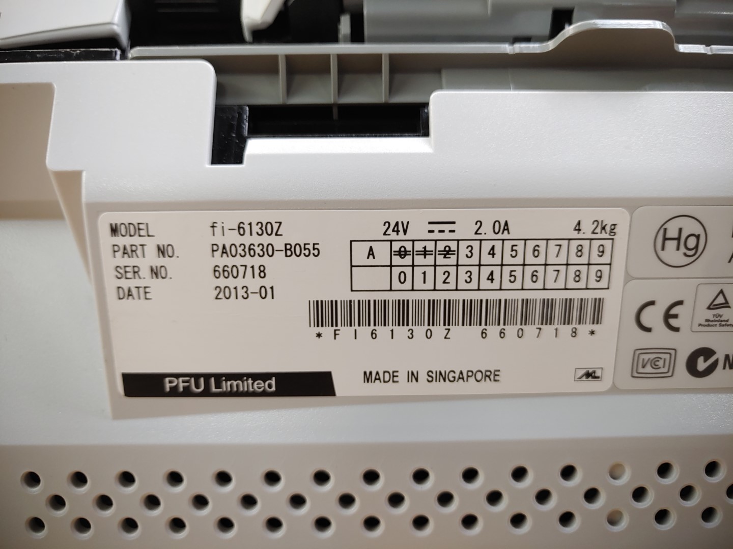 Fujitsu fi-6130Z Color Duplex USB Sheet-Fed Document Scanner ✔✔ *NO A/C ADAPTER* - Image 8