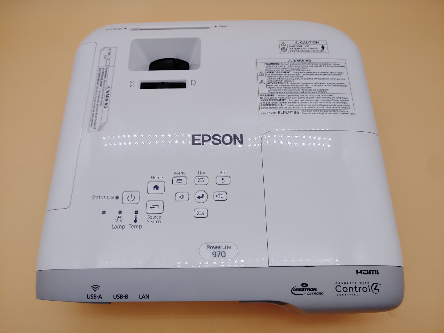 Epson PowerLite 970 3LCD Projector 4000 Lumen ANSI HD 1080p H865A (1649 Hours) ✔ - Image 9