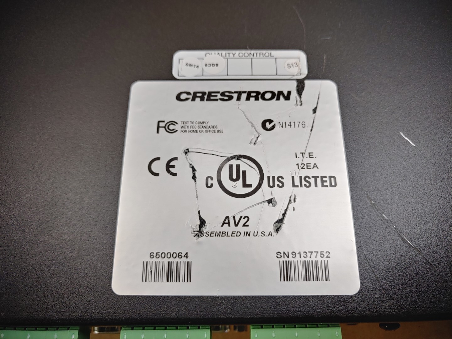 Crestron AV2 Audio Video Control Processor w/ C2ENET-2 & Rack-Ears ✔✔✔ - Image 11