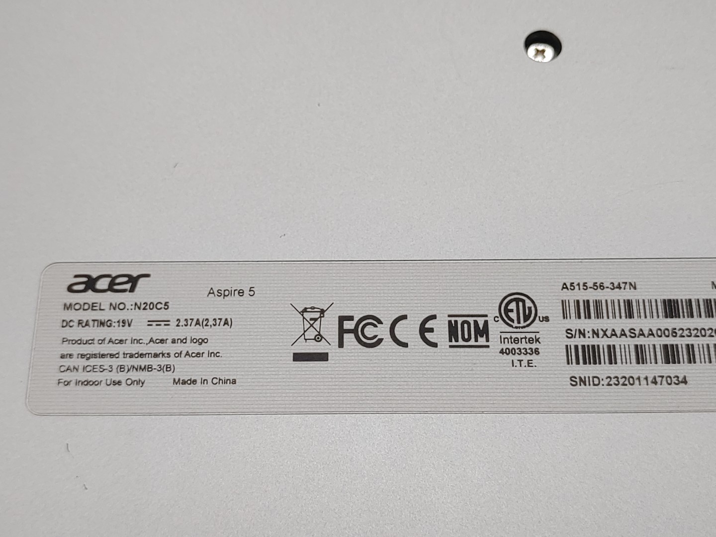 Acer Aspire 5 A515-56 15.6" Intel i3-1115G4✔8GB✔128GB NVMe✔Windows11✔ *NO A/C*** - Image 8