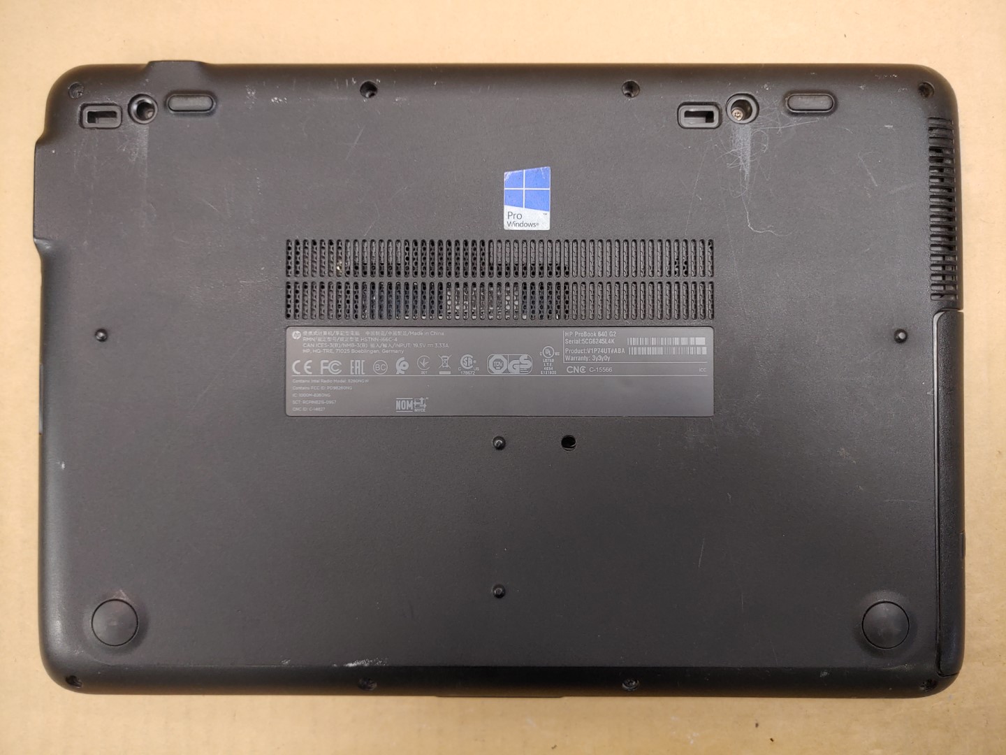 HP ProBook 640 G2 14" i7-6600U✔ *NO RAM/NO HDD/NO BATT/NO AC* **NO POWER (DOA)** - Image 6