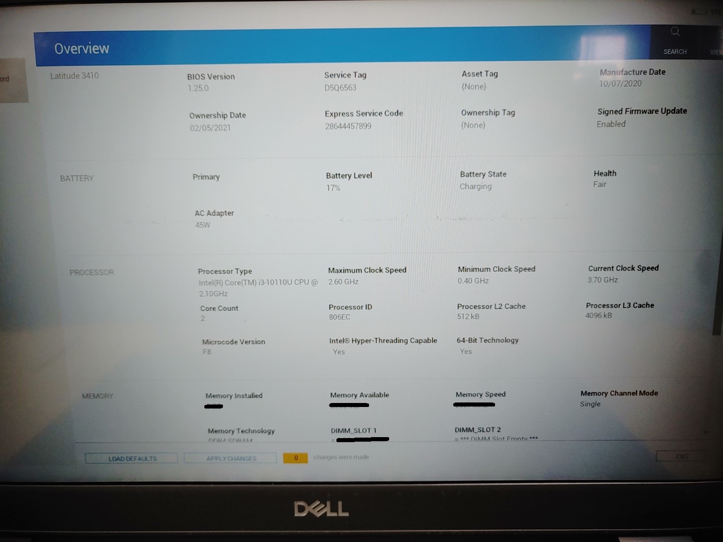 Dell Latitude 3410 14" Touch i3-10110U✔ ***NO RAM/NO SSD/NO AC* **READ** - Image 11