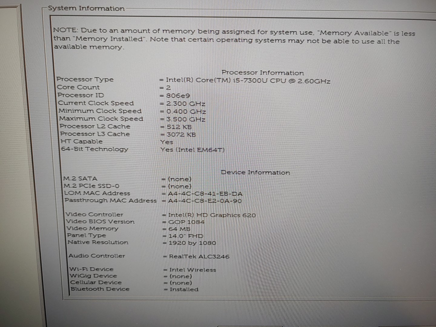 Dell Latitude 7480 14" Intel i5-7300U✔ *NO BATT/NO SSD/NO RAM/ NO AC* **READ** - Image 10