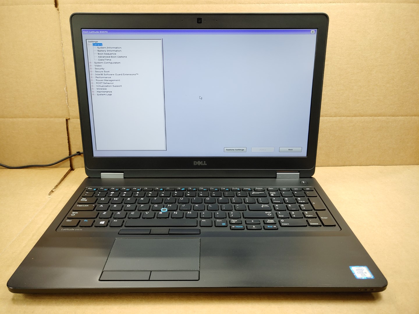 Dell Latitude E5570 15.6" FHD Intel i5-6300U✔ **NO HDD/ NO RAM/ NO BATT/ NO AC**