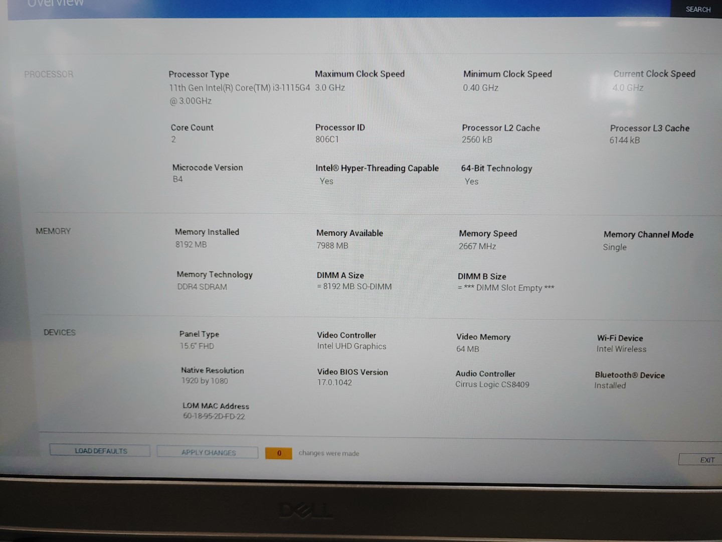 Dell Inspiron 3501 15.6" Intel i3-1115G4✔8GB✔1TB HDD✔ *NO OS/AC* **BAD DC JACK** - Image 11