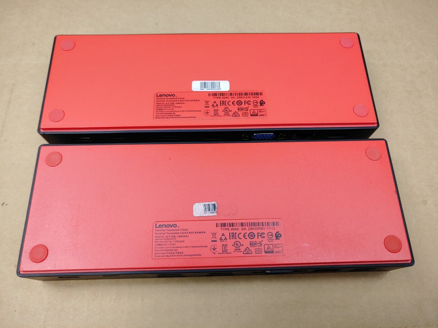 LOT of (2) Lenovo ThinkPad Thunderbolt 3 Dock ✔40AC✔SD20K40273✔ *NO A/C* - Image 6