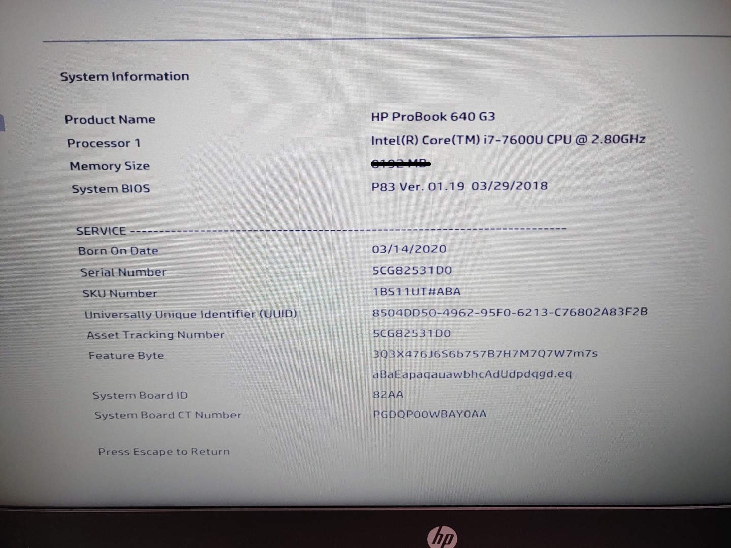 HP ProBook 640 G3 14" Intel i7-7600U✔ **NO RAM/NO SSD/NO BATT/NO AC** **READ** - Image 11