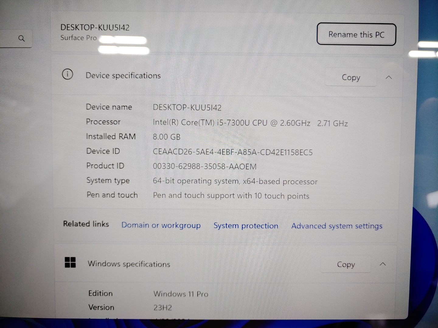 Microsoft Surface Pro 5 12.3" Touch Intel i5-7300U✔8GB✔256GB✔1796✔Win11Pro✔*READ - Image 8