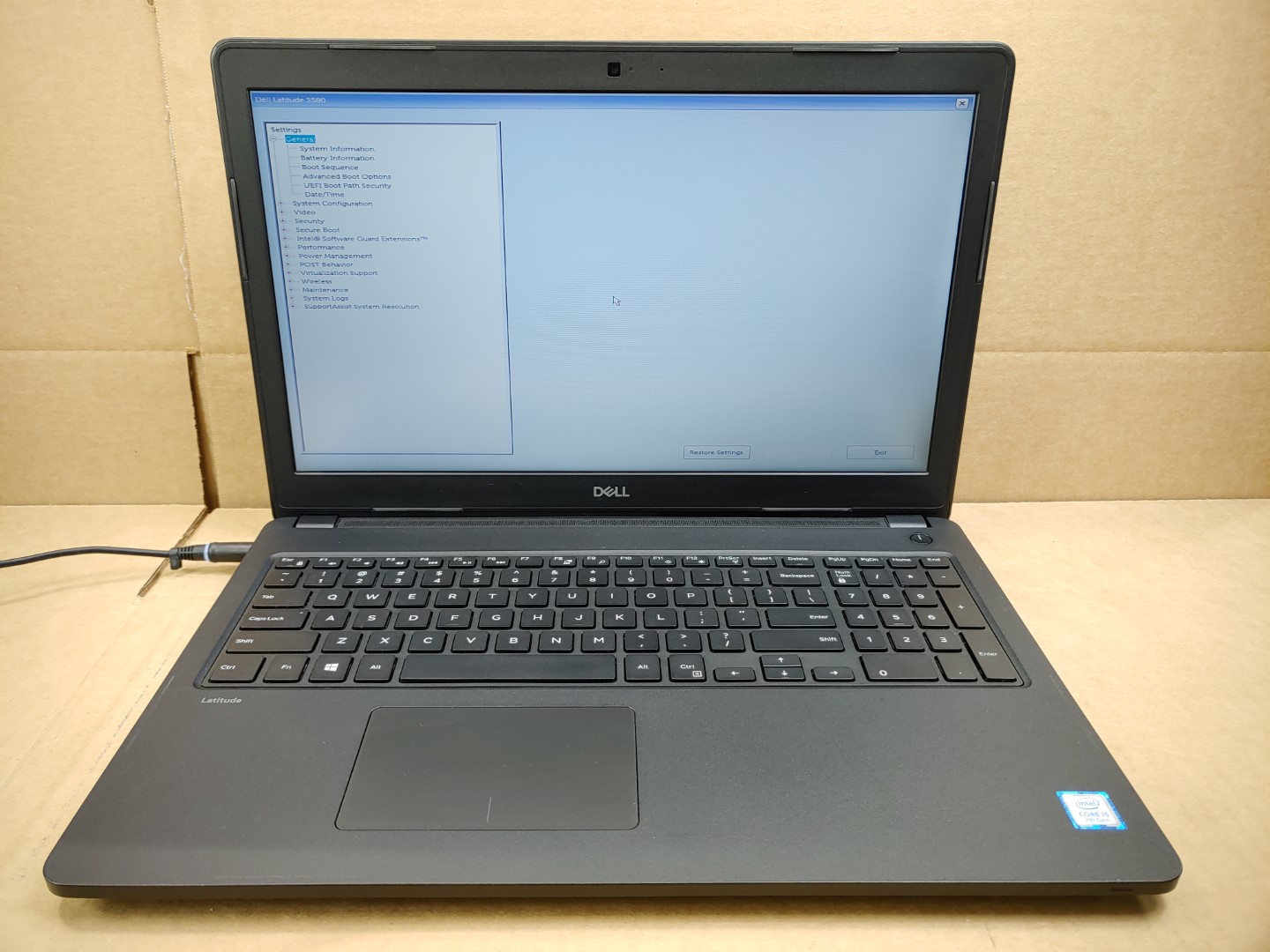 Dell Latitude 3580 15.6" Intel i5-7200U✔8GB✔256GB SSD✔*NO BATT/NO OS/NO AC**READ