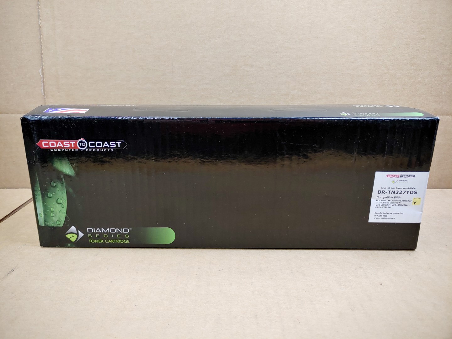 Coast to Coast Diamond Series *YELLOW* Toner Cartridge BR-TN227YDS