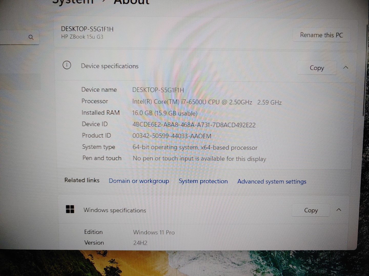 HP ZBook 15u G3 15.6" i7-6500U✔16GB✔512GB SSD✔AMD FirePro✔Win11Pro✔ **NO A/C** - Image 8