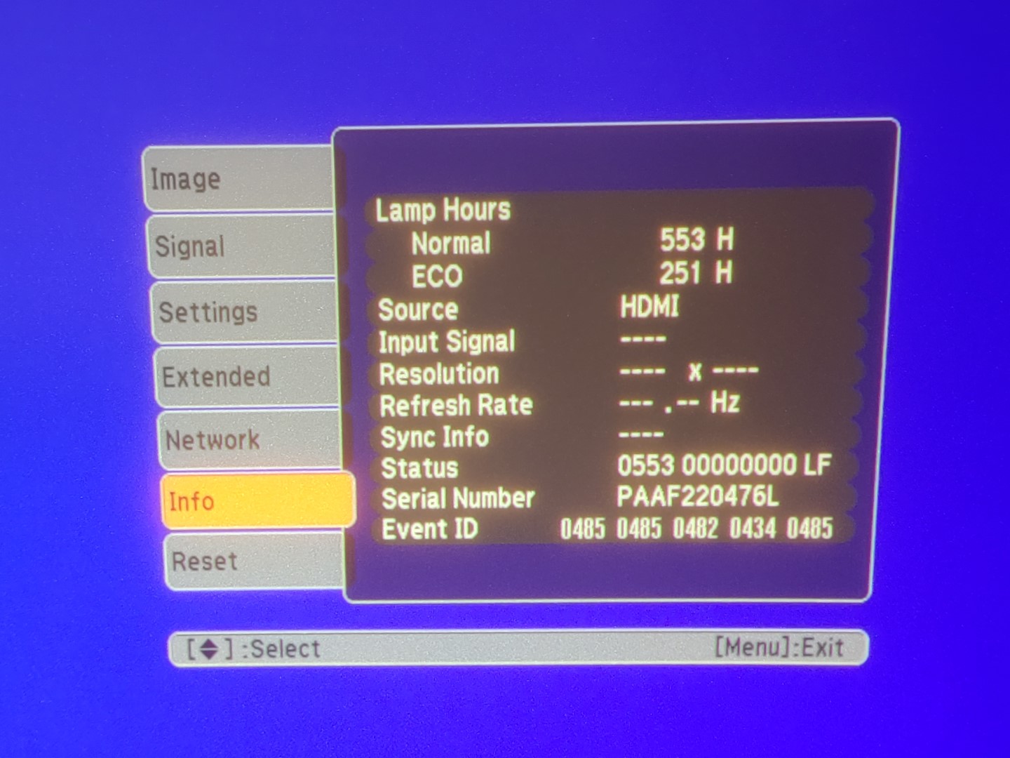 Epson PowerLite 905 H387A XGA 3LCD HDMI 3,000 ANSI Lumen Projector (553 HOURS) - Image 11