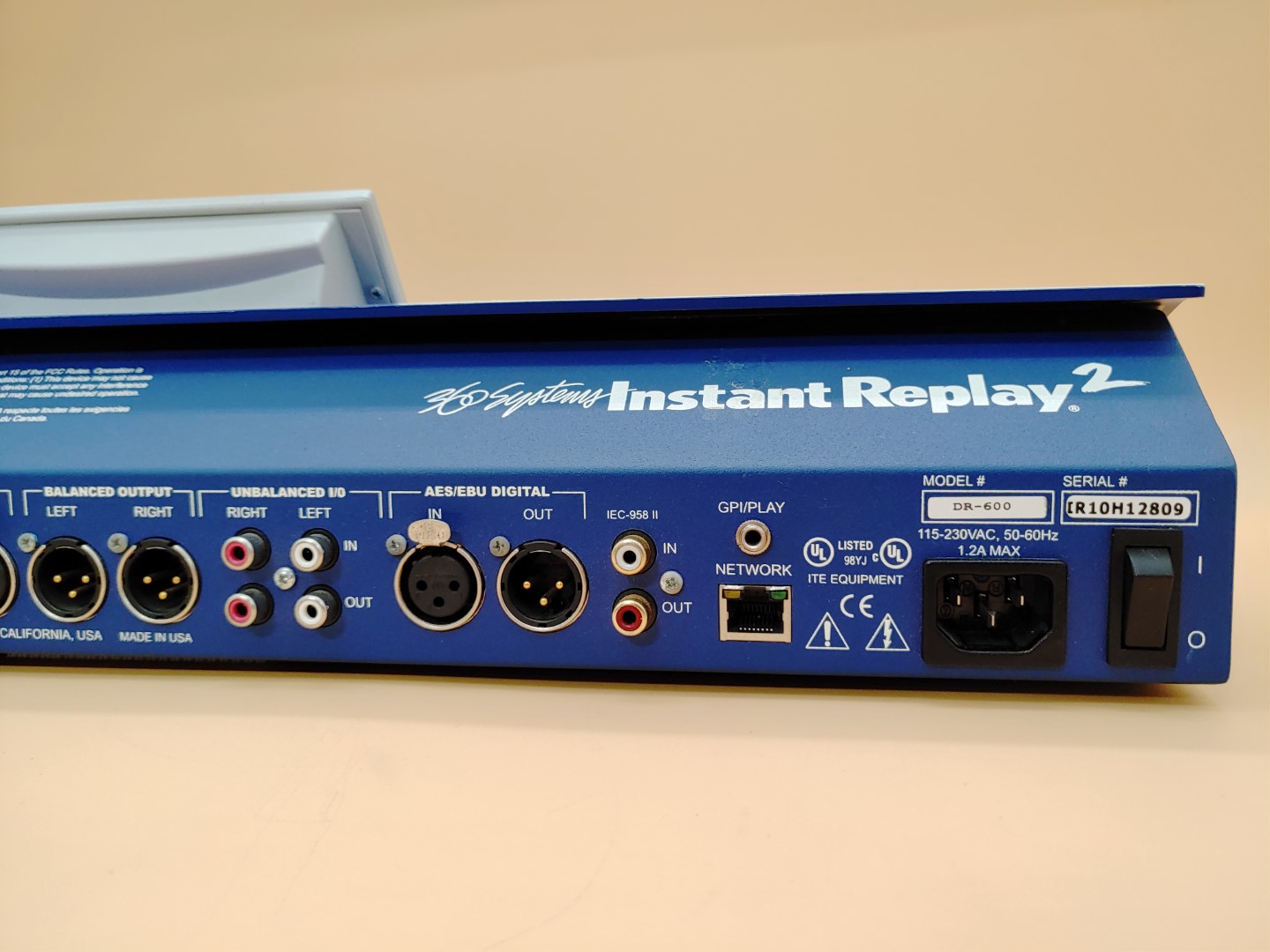 360 Systems Instant Replay 2 Networked Digital Audio Recorder DR-600 ✔✔✔✔ - Image 8