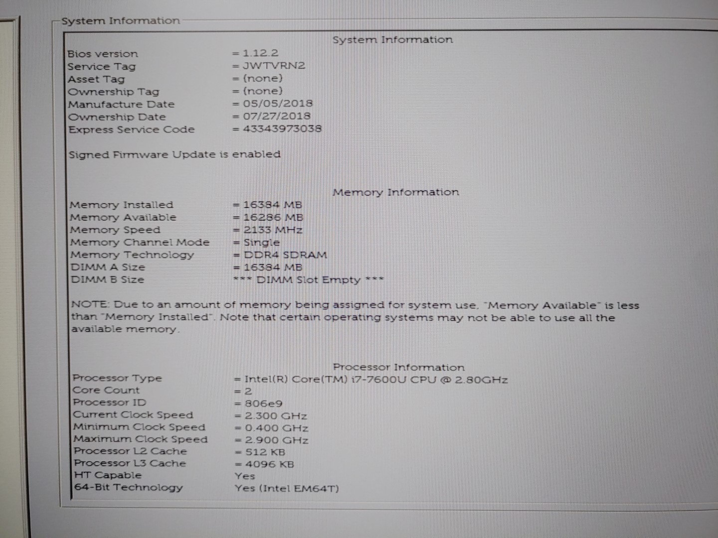 Dell Latitude 7480 14" Intel i7-7600U✔16GB RAM✔512GB SSD✔ *NO BATT/NO OS/NO AC* - Image 9