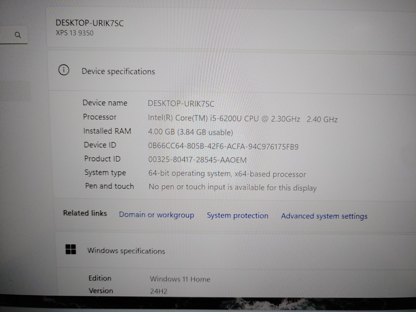 Dell XPS 13 9350 13.3" Intel i5-6200U✔4GB RAM✔128GB SSD✔Win11✔ *NO A/C* **READ** - Image 8