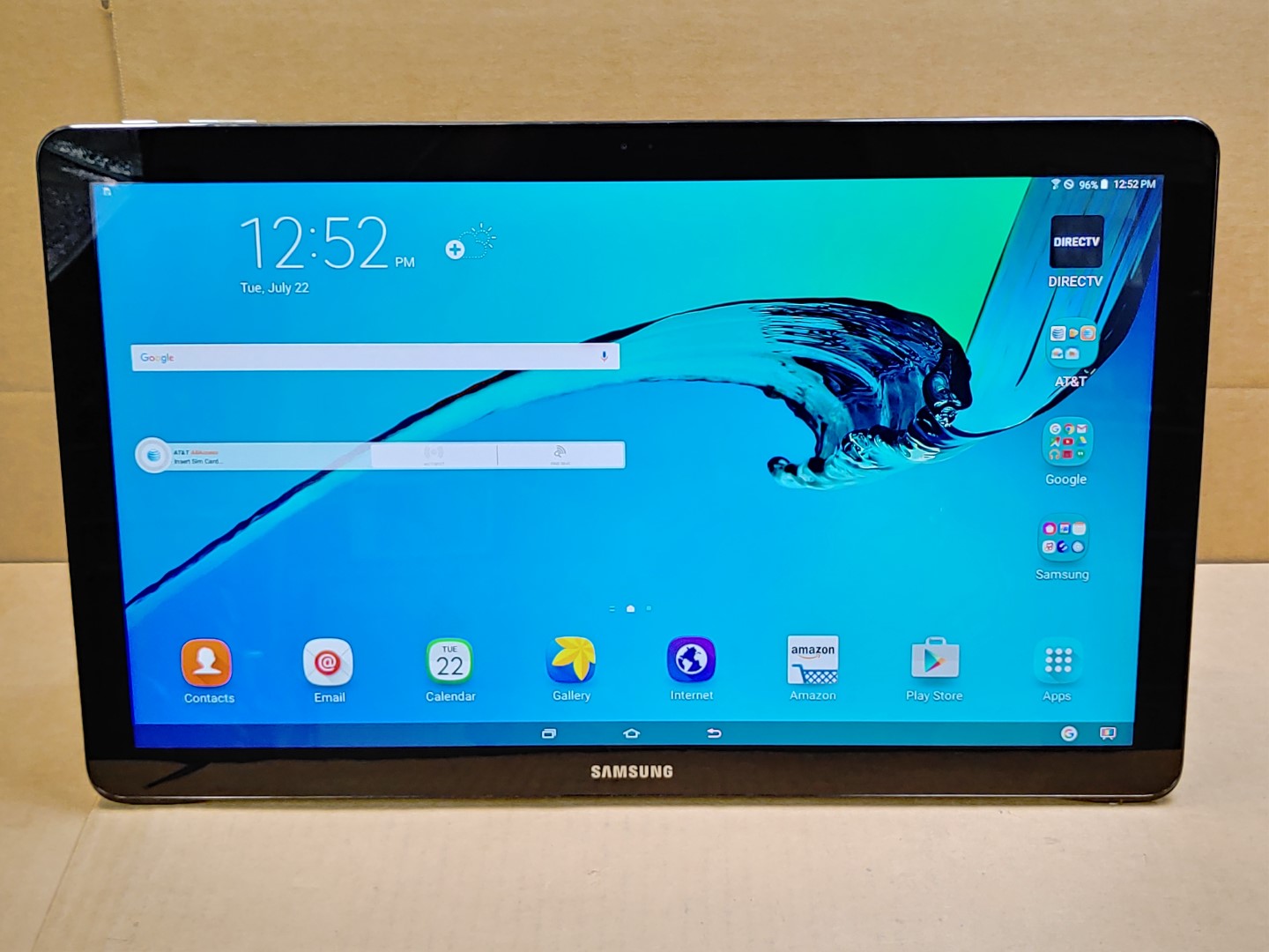 Samsung Galaxy View SM-T677A 64GB Wi-Fi + 4G (AT&T Locked) 18.4" Tablet *NO A/C*