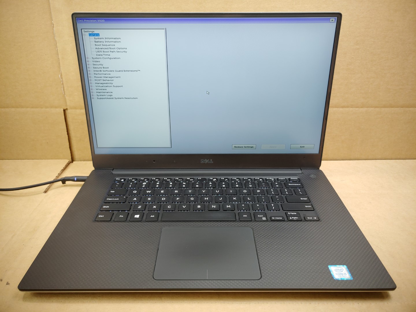 Dell Precision 5520 15.6" i5-7300HQ✔8GB✔256GB✔Quadro M1200✔*NO OS/BATT/AC**READ*