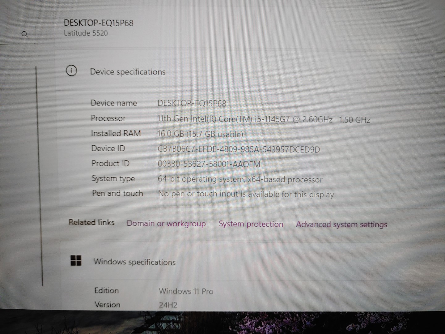 Dell Latitude 5520 15.6" Intel i5-1145G7✔16GB✔256GB SSD✔Win11Pro✔*NO A/C***READ* - Image 11