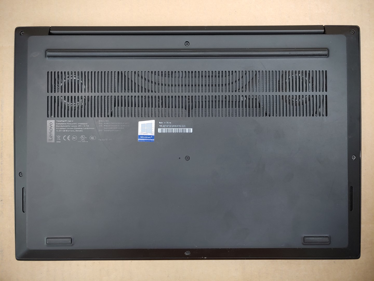 Lenovo ThinkPad P1 Gen 2 15.6" Intel i7-9750H✔16GB✔ **NO SSD/NO AC** **READ** - Image 6