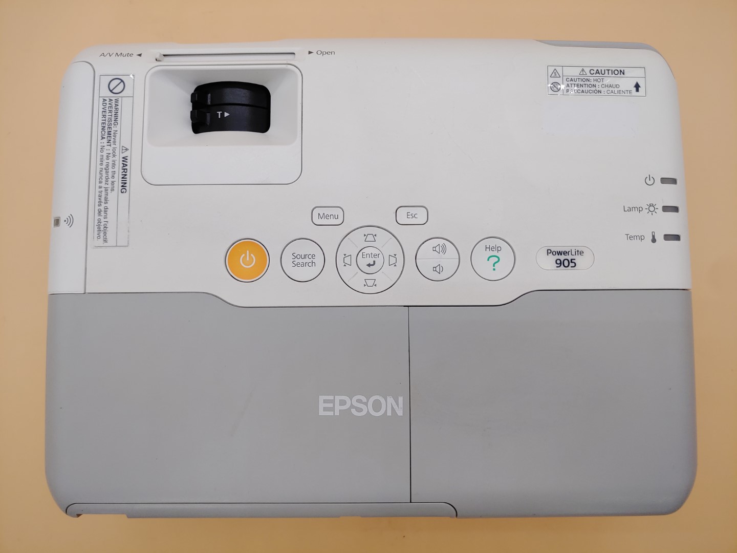 Epson PowerLite 905 H387A XGA 3LCD HDMI 3,000 ANSI Lumen Projector (553 HOURS) - Image 8
