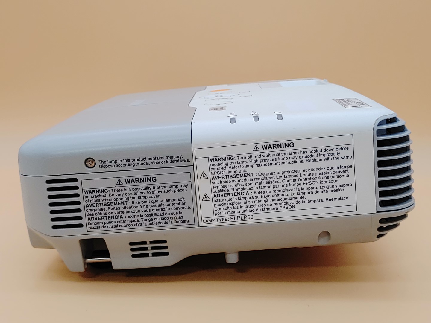 Epson PowerLite 905 H387A XGA 3LCD HDMI 3,000 ANSI Lumen Projector (794 HOURS) - Image 4