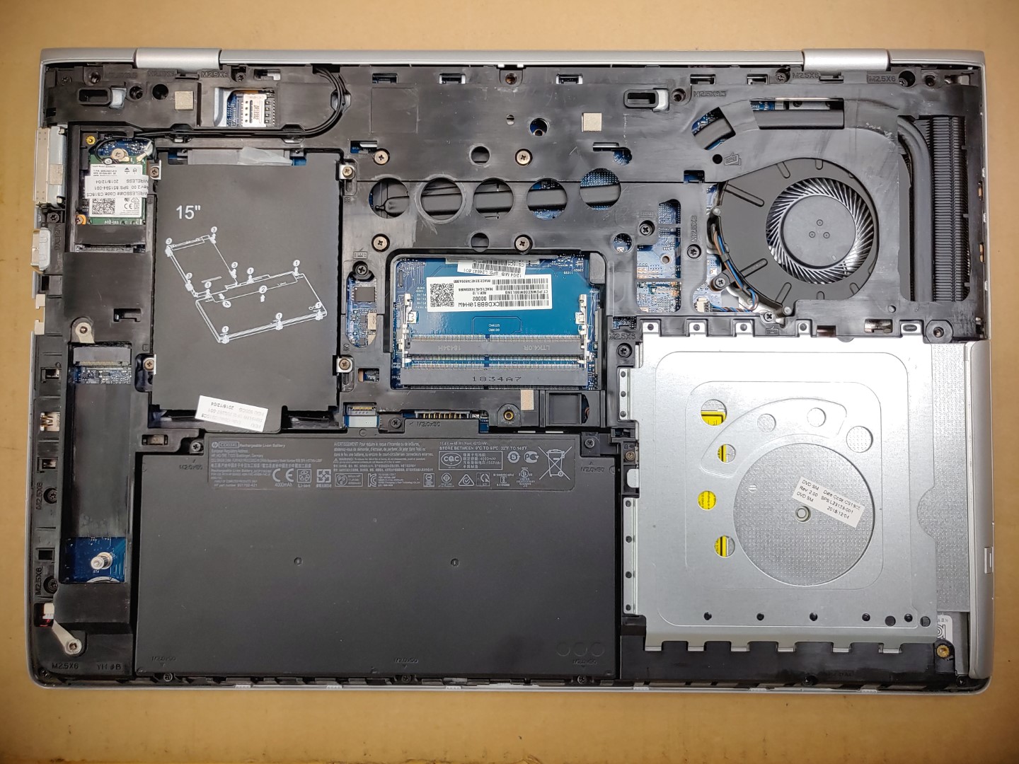 HP ProBook 650 G4 15.6" Intel i5-7200U✔ *NO RAM/NO HDD/NO AC***READ***BIOS PASS* - Image 7