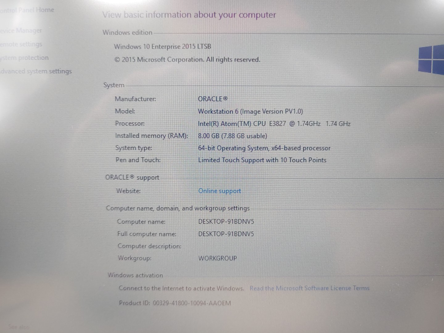 Micros Workstation 6 (610) Intel Atom E3827✔8GB✔64GB SSD✔Win10Ent✔ *NO AC**READ* - Image 10