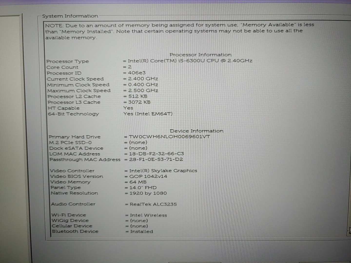 Dell Latitude E7470 14-inch i5-6300U✔8GB RAM✔256GB SSD✔ *NO BATT/NO OS/NO A/C* - Image 11