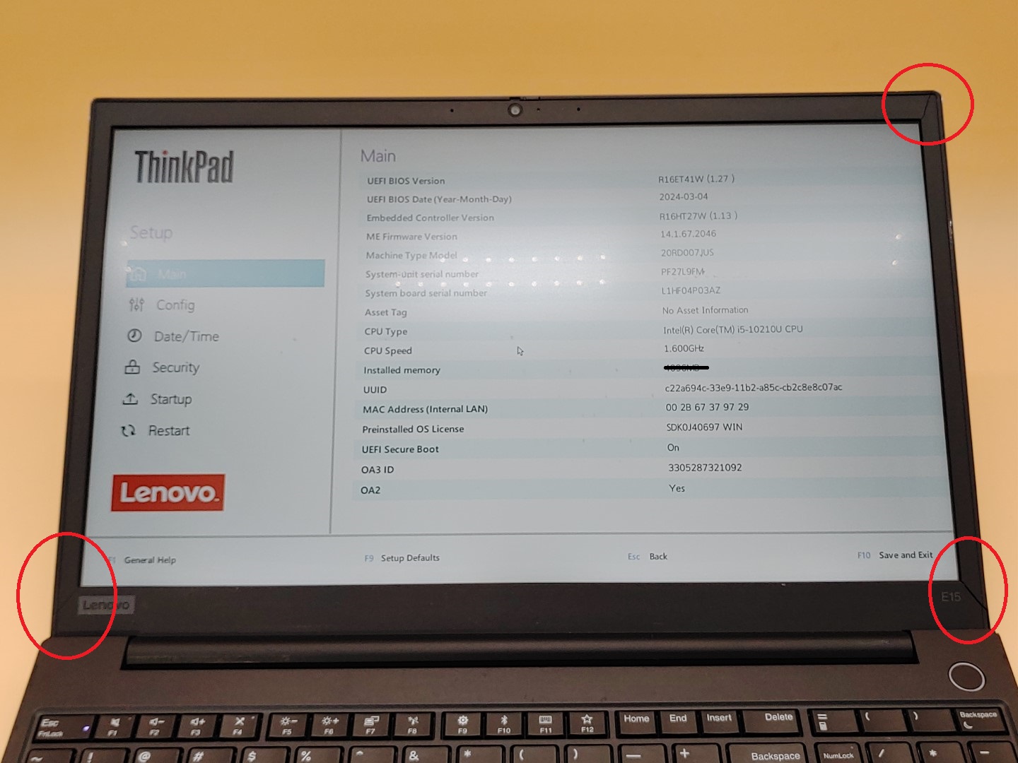 Lenovo ThinkPad E15 15.6" Intel i5-10210U✔*NO RAM/NO SSD/NO AC* ***READ*** - Image 8