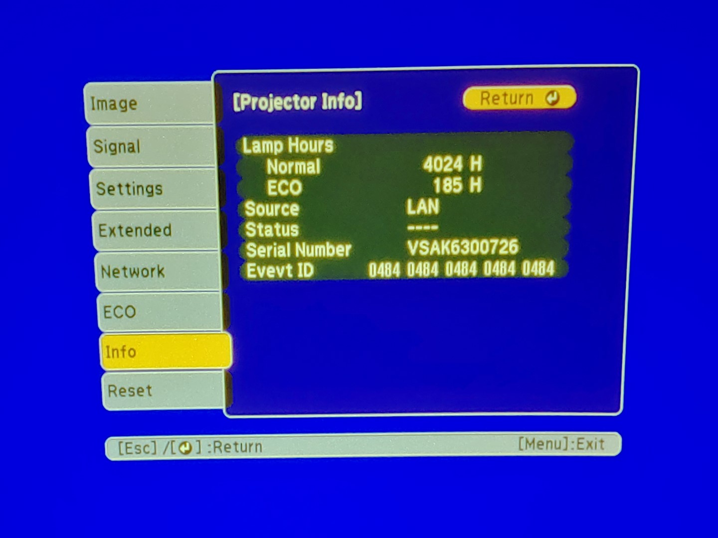 Epson PowerLite 965H H682A XGA 3LCD HDMI 3,500 ANSI Lumen Projector (4024 HOURS) - Image 11