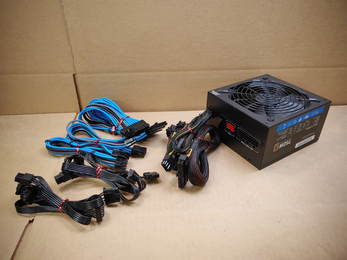 PowerSpec PS750BSM 750W 80+ Bronze 4x PCIE Semi-Modular Gaming PC ATX12V PSU ✔✔✔