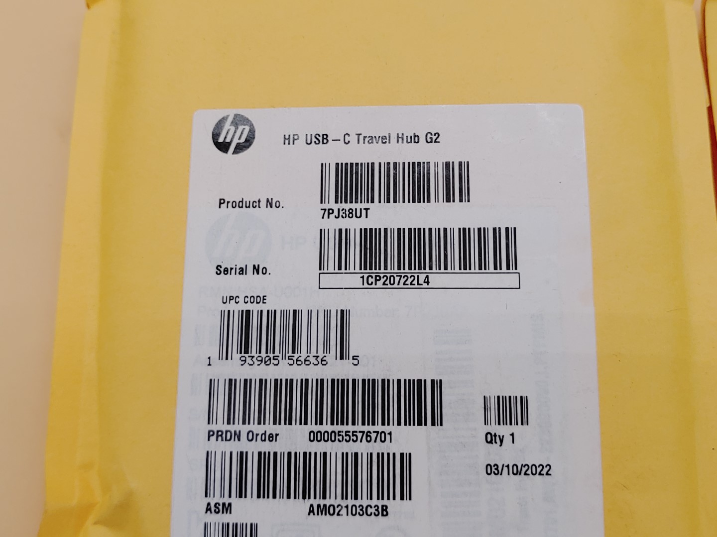 LOT of (2) HP USB-C Travel Hub G2 (7PJ38UT) ✔✔✔✔ - Image 3