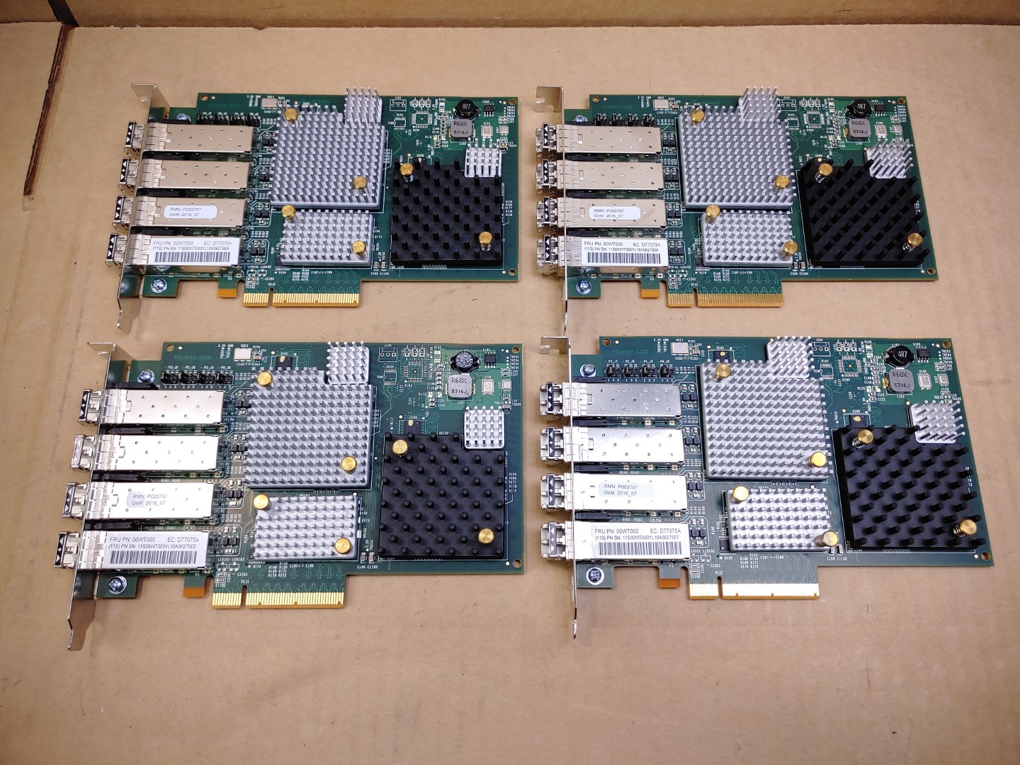 LOT of (4) IBM 00WT000 LPE12004 8GB Quad Port Fibre Channel Network Adapter ✔✔ - Image 6