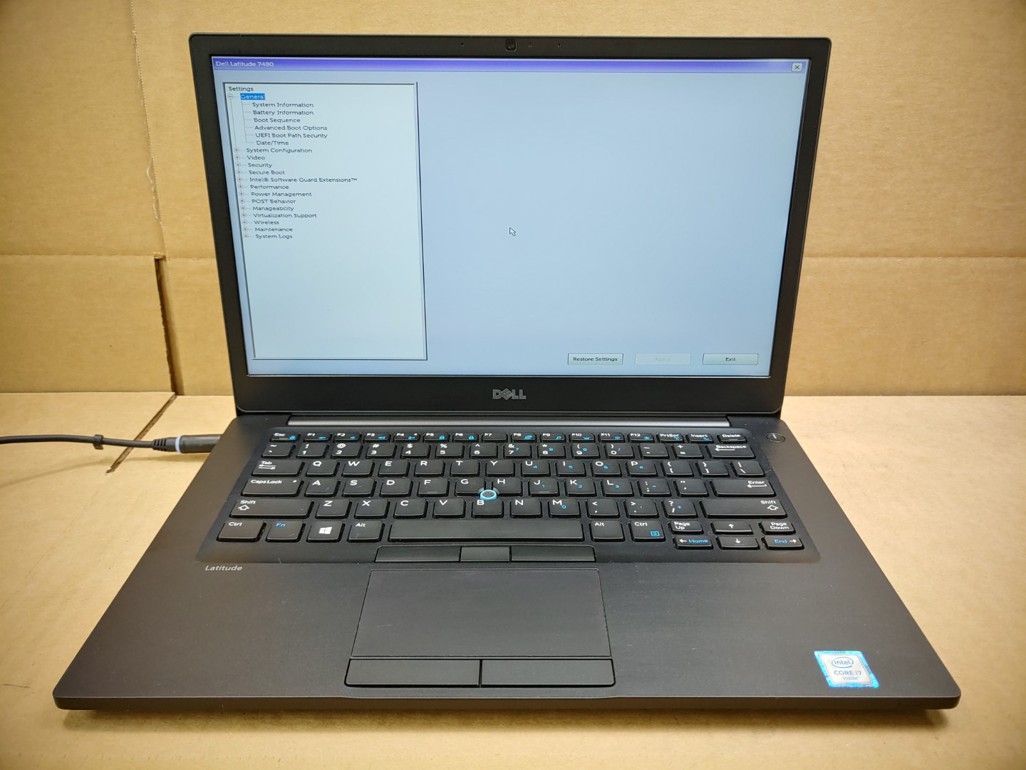 Dell Latitude 7480 14" i7-6600U✔8GB✔ *NO SSD/NO BATT/NO AC** ***READ***