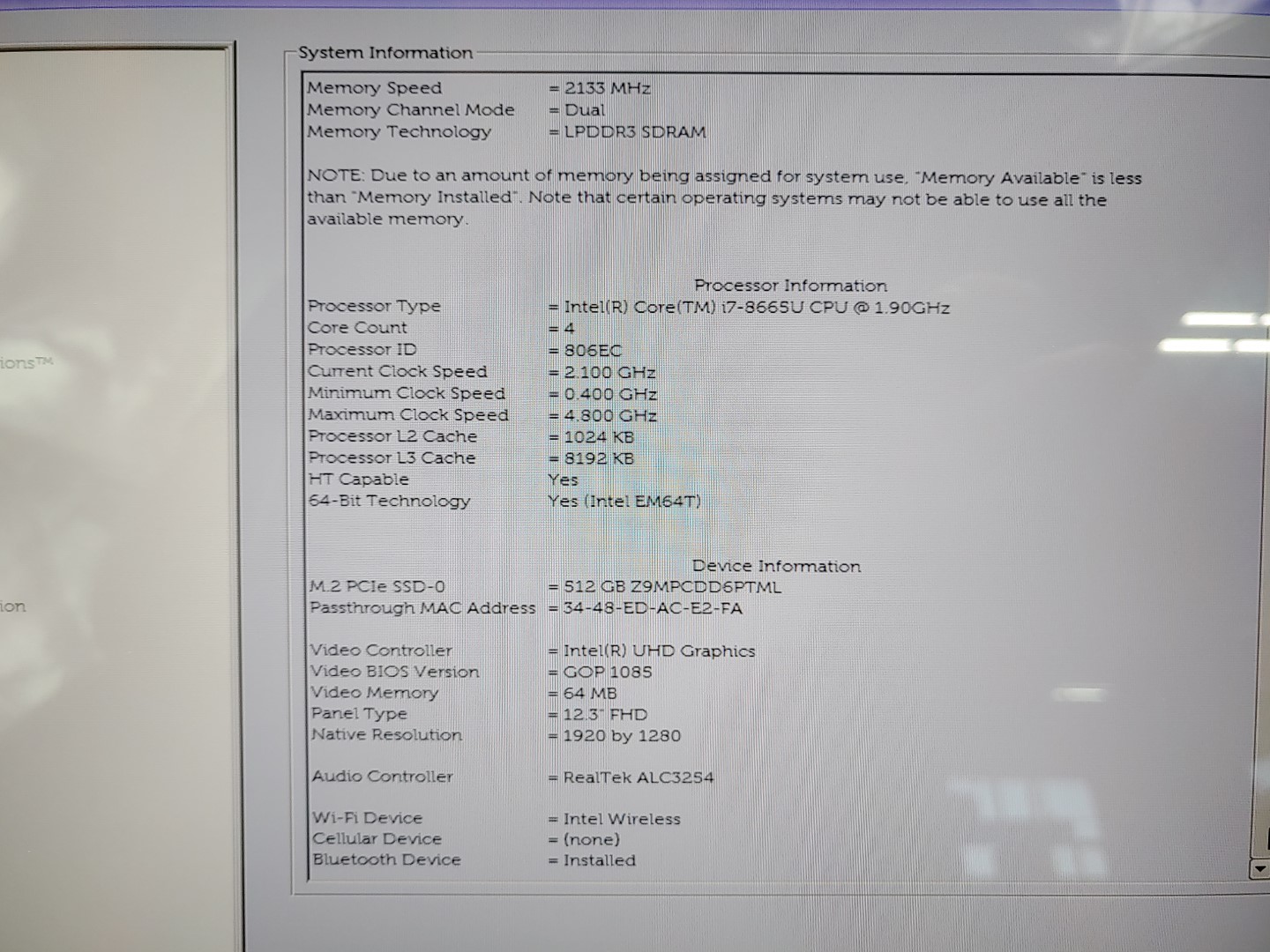 Dell Latitude 7200 2-in-1 12.3" i7-8665U✔16GB✔512GB✔*NO BATT/NO OS/NO AC* *READ* - Image 11