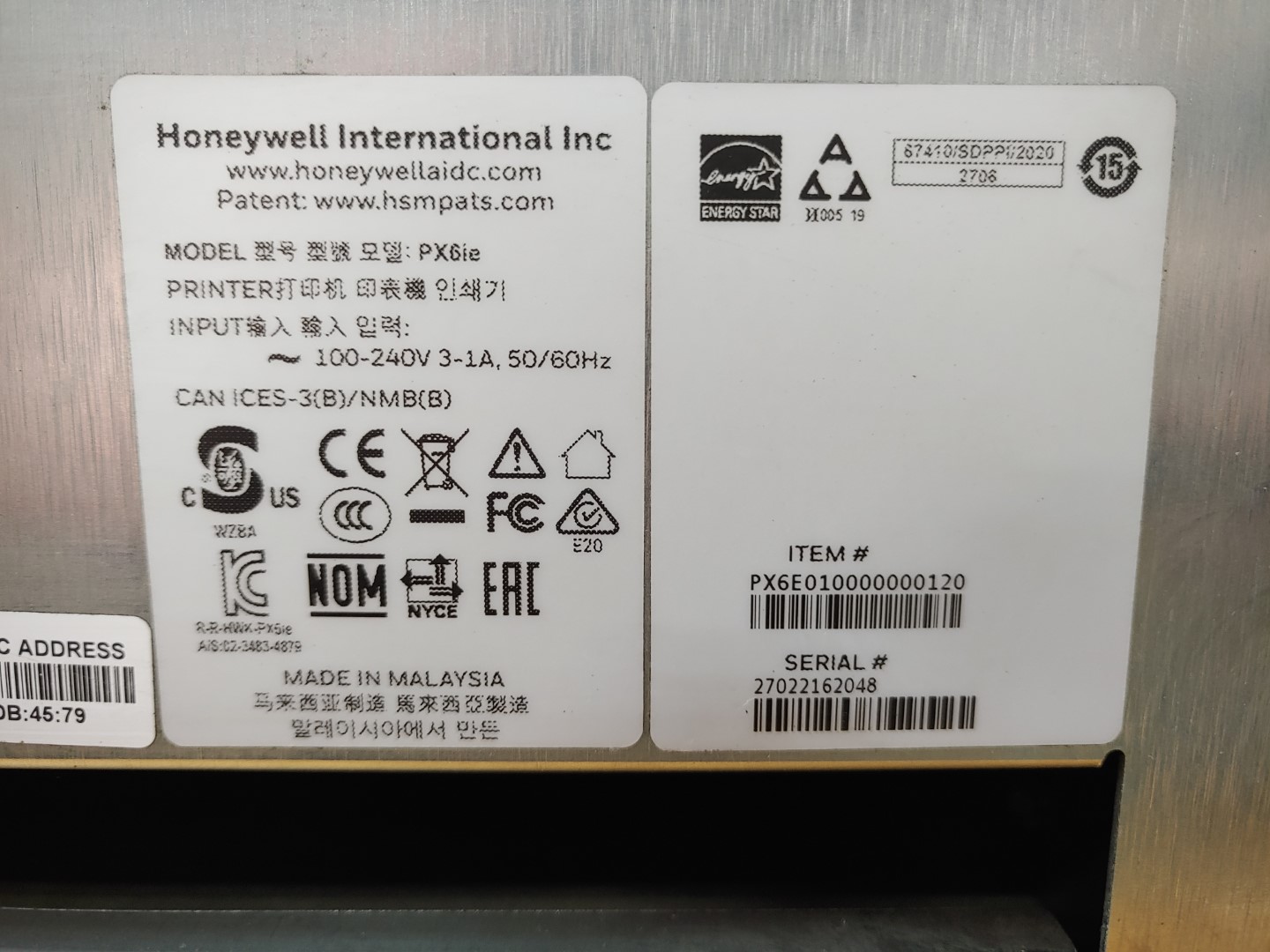 Honeywell PX6ie PX6i Thermal Label Barcode Printer 203 DPI USB/Network/Ethernet✔ - Image 9