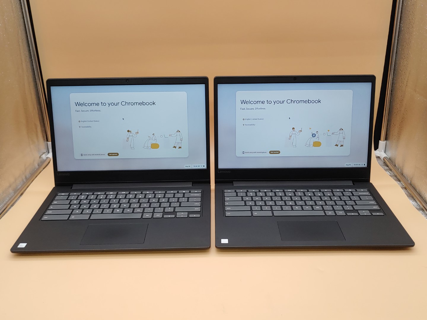 LOT of (2) Lenovo Chromebook S330 MediaTek MT8173✔4GB✔32GB eMMC✔ChromeOS✔*NO A/C