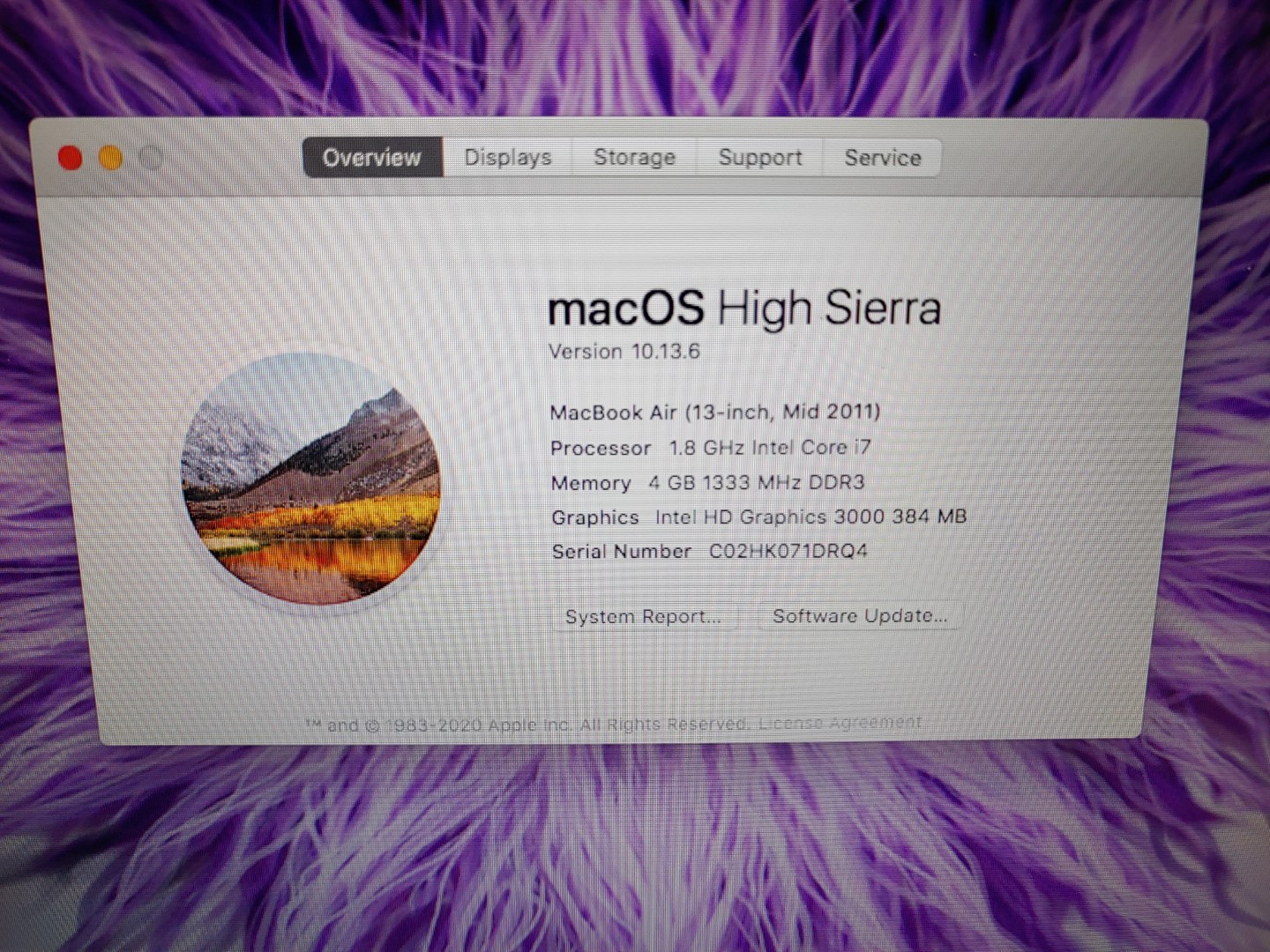 Apple 13" MacBook Air / A1369 {2011} Intel i7 1.8GHz 4GB 256GB FLASH - MD226LL/A - Image 10