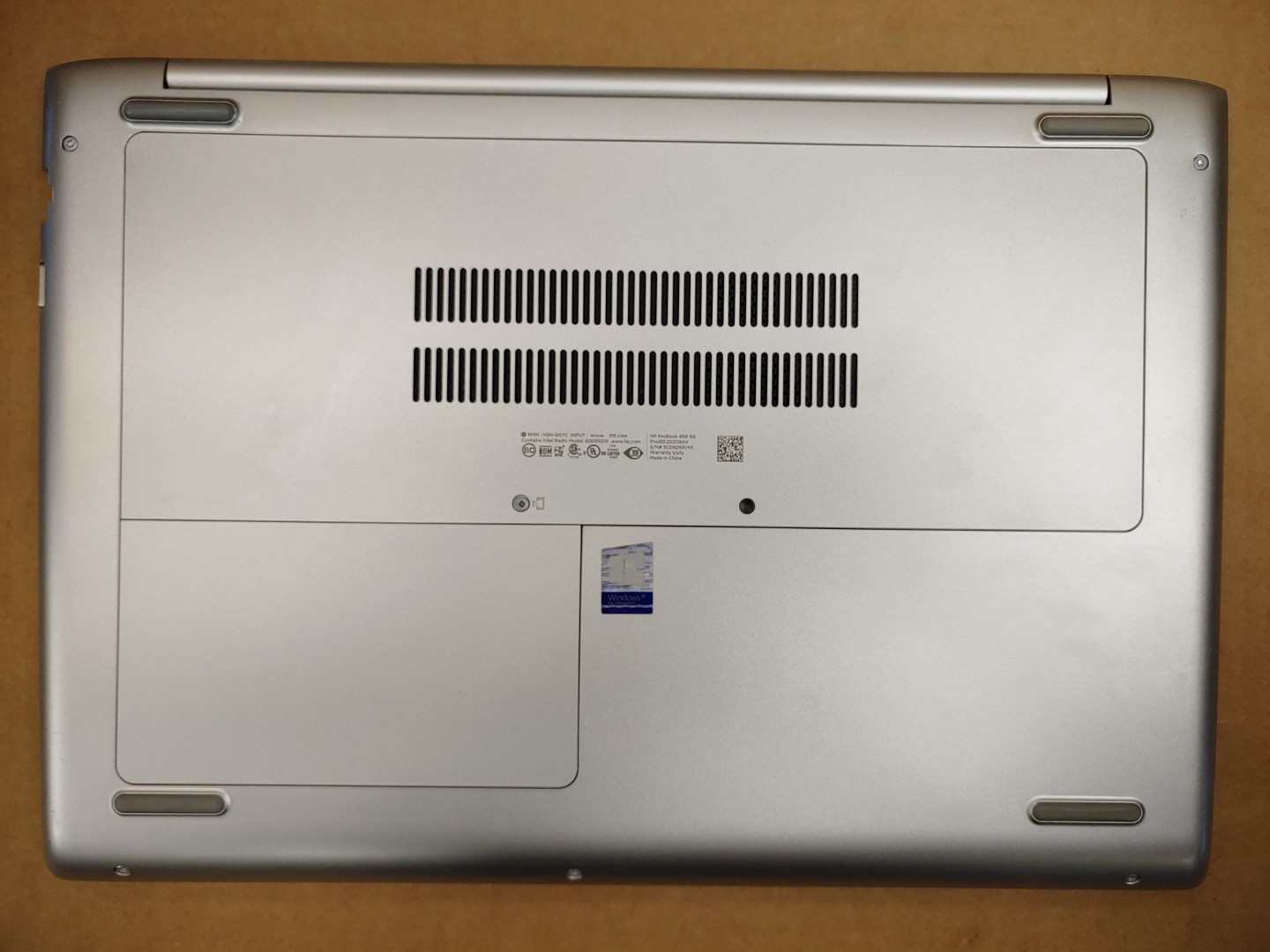 HP ProBook 450 G5 15.6" Intel i5-7200U✔ **NO RAM/NO HDD/NO AC** *BIOS PASSWORD* - Image 6