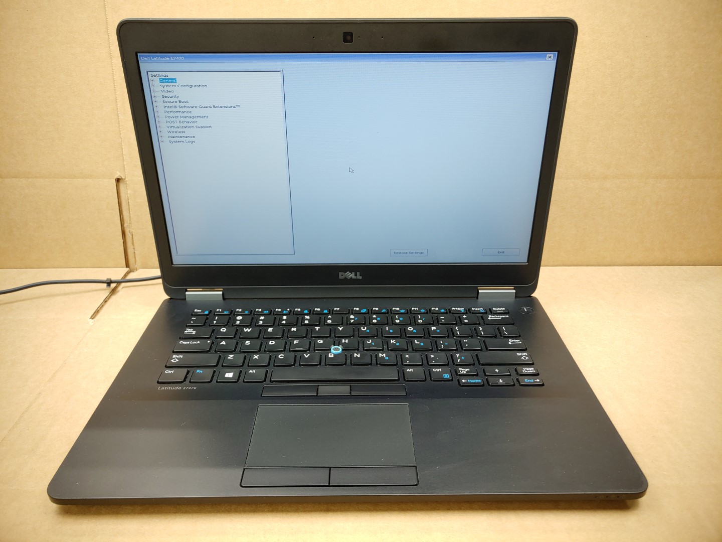 Dell Latitude E7470 14" Intel i5-6300U✔8GB✔128GB SSD✔ *NO BATT/ NO OS/ NO A/C*