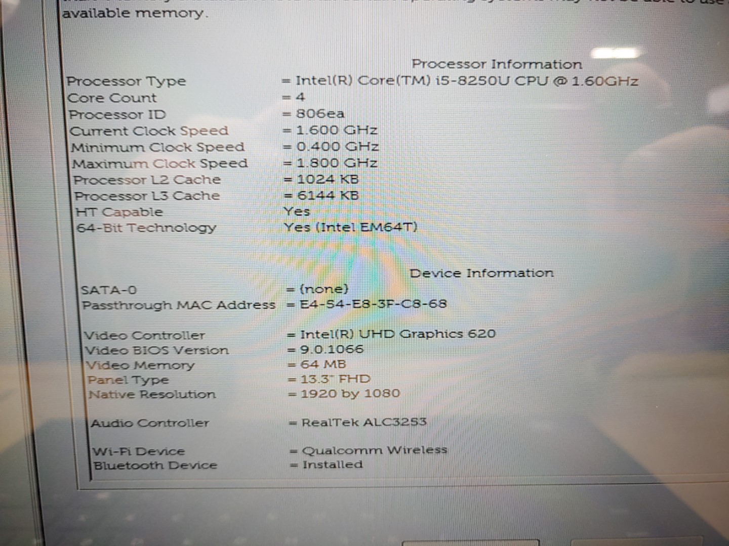 Dell Latitude 3390 2-in-1 13.3" i5-8250U✔ *NO BATT/NO HDD/NO RAM/NO AC* *READ* - Image 10