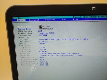 Dell Inspiron 5720 17" Intel i7-3612QM✔8GB✔1TB HDD *NO OS/NO AC* *BAD BATTERY* - Image 8