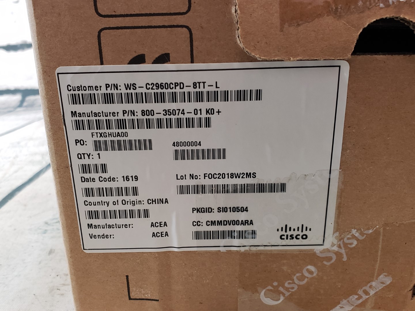Cisco WS-C2960CPD-8TT-L 8 Fast PoE+ ports, 2 Uplink, LAN Base Switch - Image 5