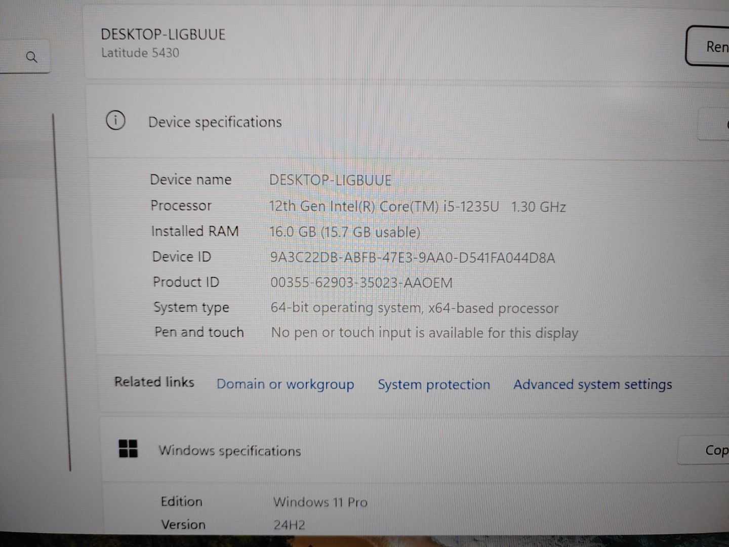 Dell Latitude 5430 14" Intel i5-1235U✔16GB RAM✔256GB SSD✔Windows11Pro✔ **NO A/C* - Image 8