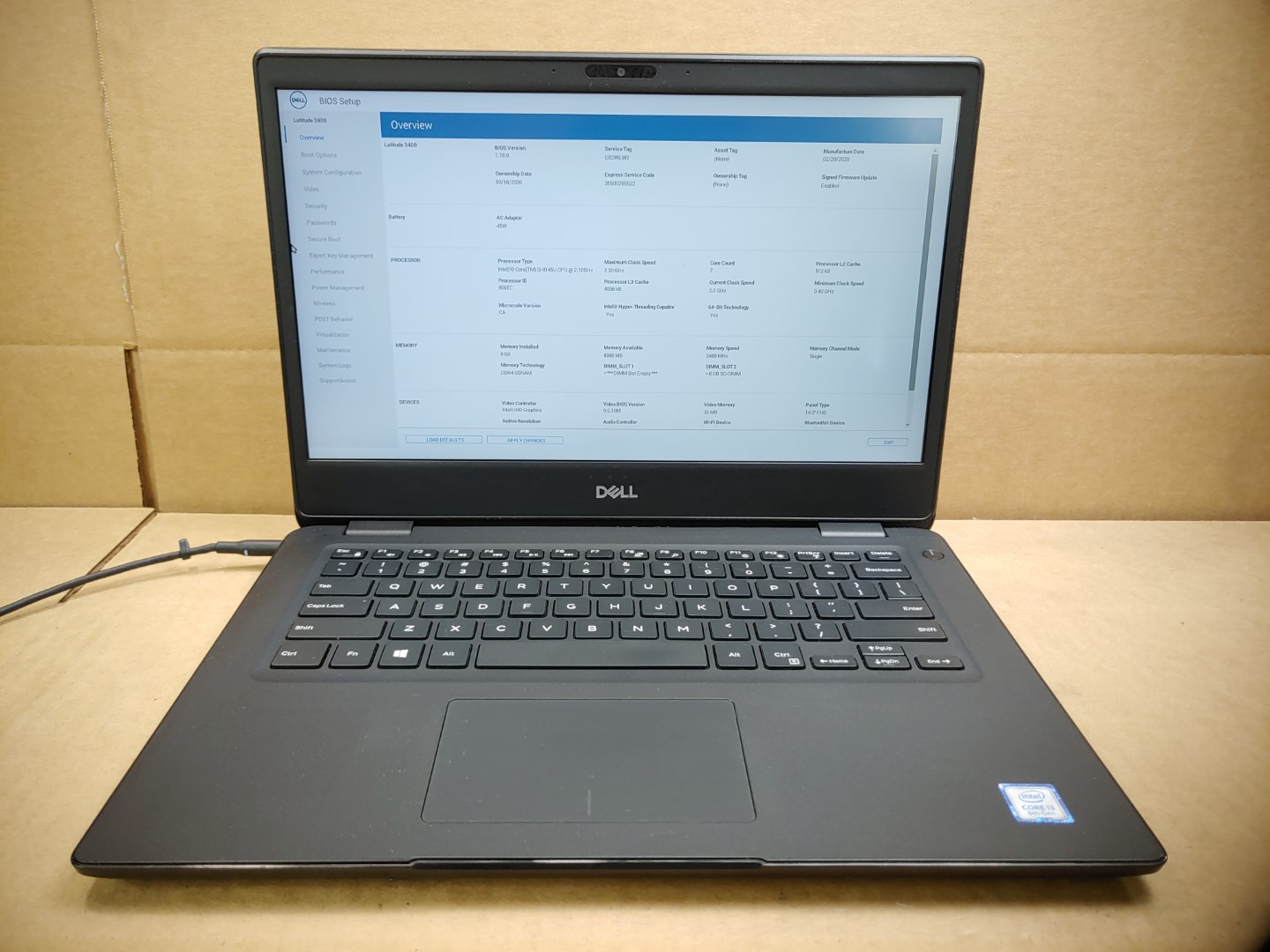 Dell Latitude 3400 14-inch Touch i3-8145U✔ *NO BATT/NO RAM/NO SSD/NO AC* *READ*