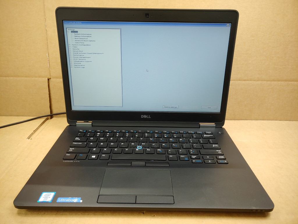 Dell Latitude E7470 14" Intel Core i5-6300U✔8GB✔128GB✔ **NO OS/NO BATT/NO AC**