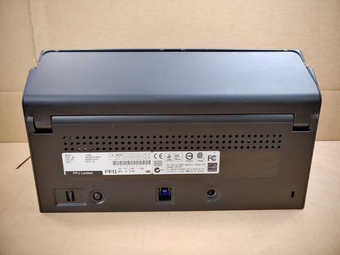 Fujitsu ScanSnap iX500 USB Sheet-Fed Color Scanner PA03656-B005 ✔ *NO A/C**READ* - Image 9