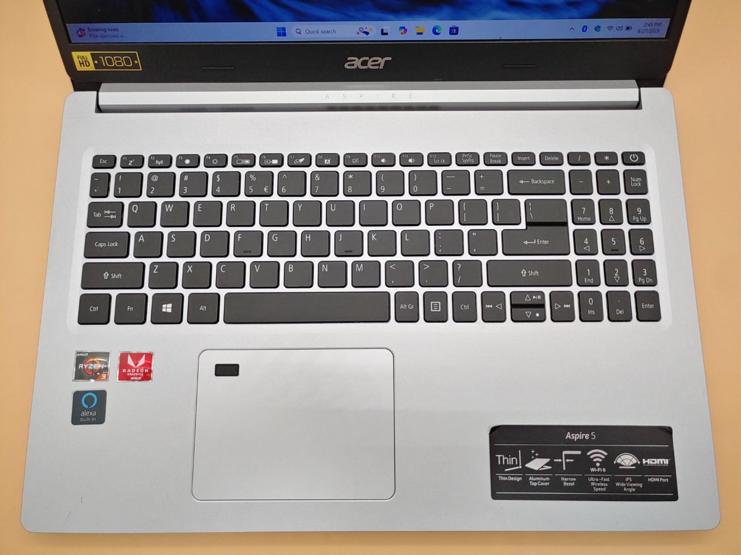 Acer Aspire A515-46 15.6" AMD Ryzen 3 3350U✔8GB✔256GB SSD✔Win11✔ *NO A/C* *READ* - Image 4