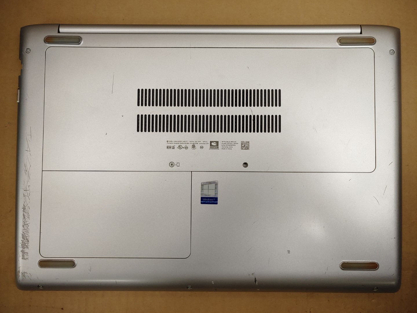 HP ProBook 455 G5 15.6" AMD A10-9620P✔ *NO RAM/NO HDD/NO AC* **READ** - Image 6